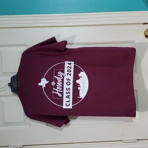 Texas A&M Class Of 2024 Maroon Short Sleeve Tee Unisex